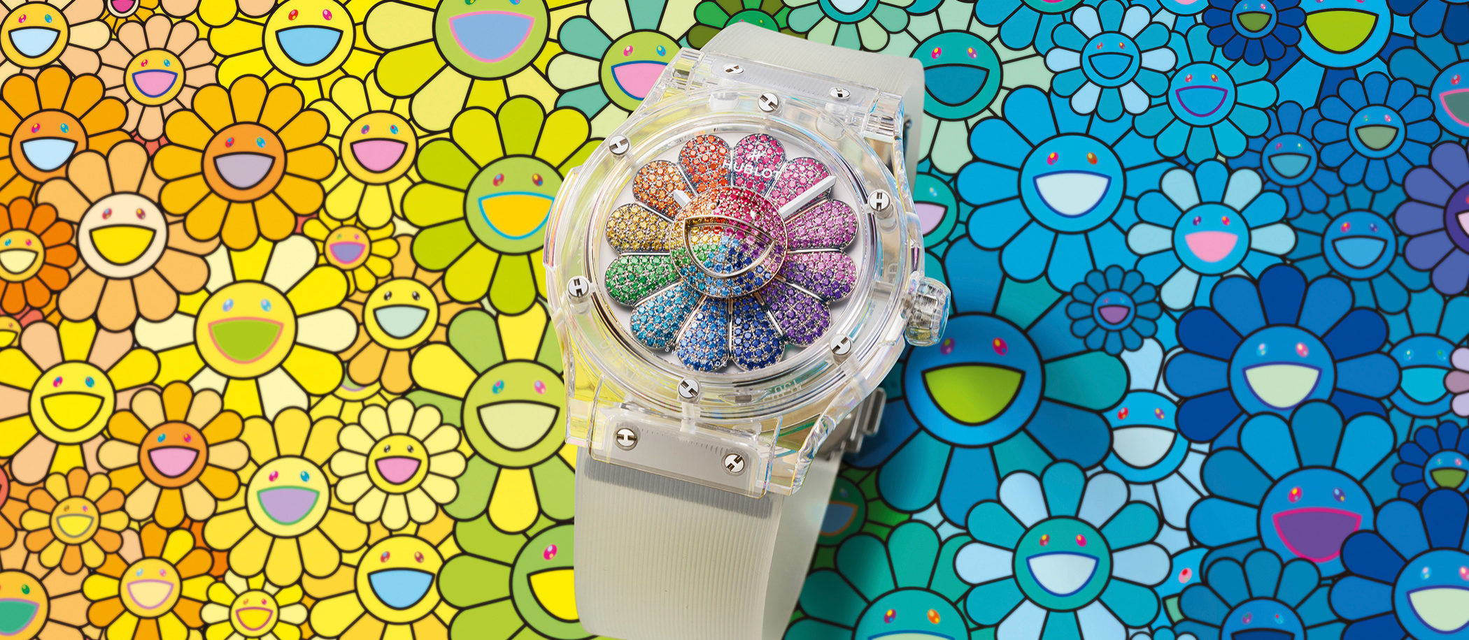 Replique Hublot Classic Fusion Takashi Murakami Saphir Arc-en-ciel